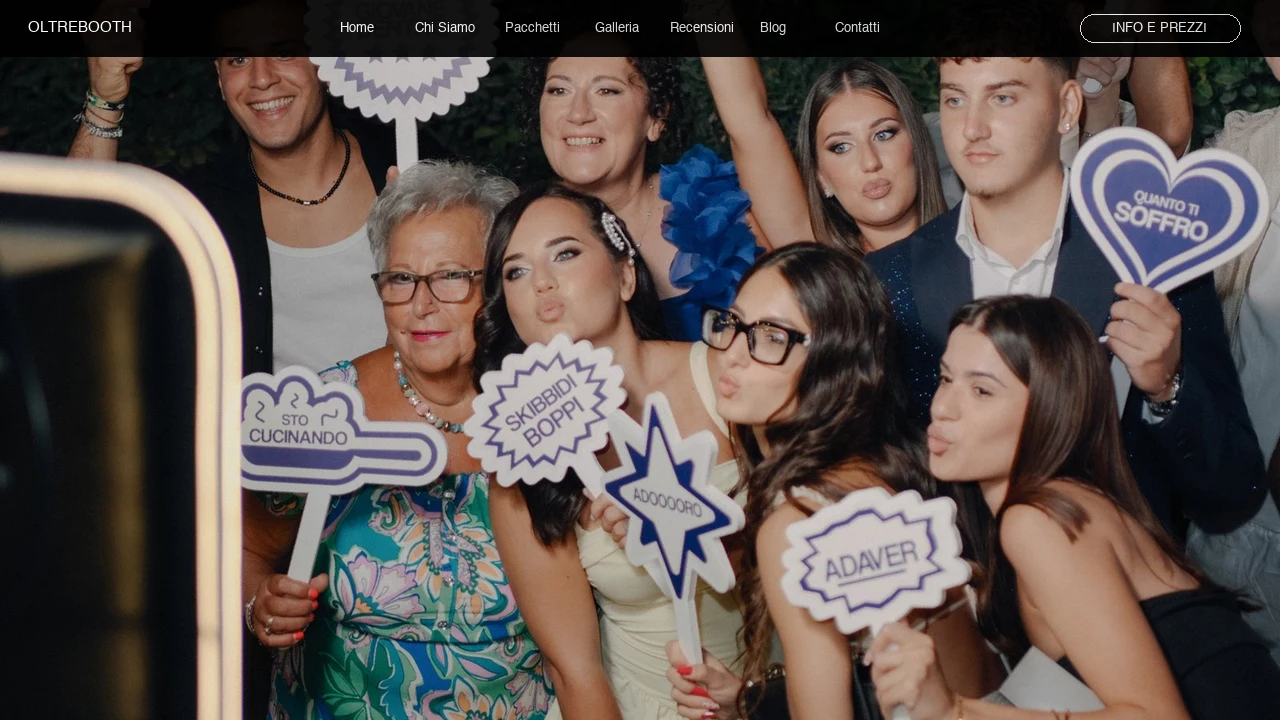 Oltrebooth — sito web