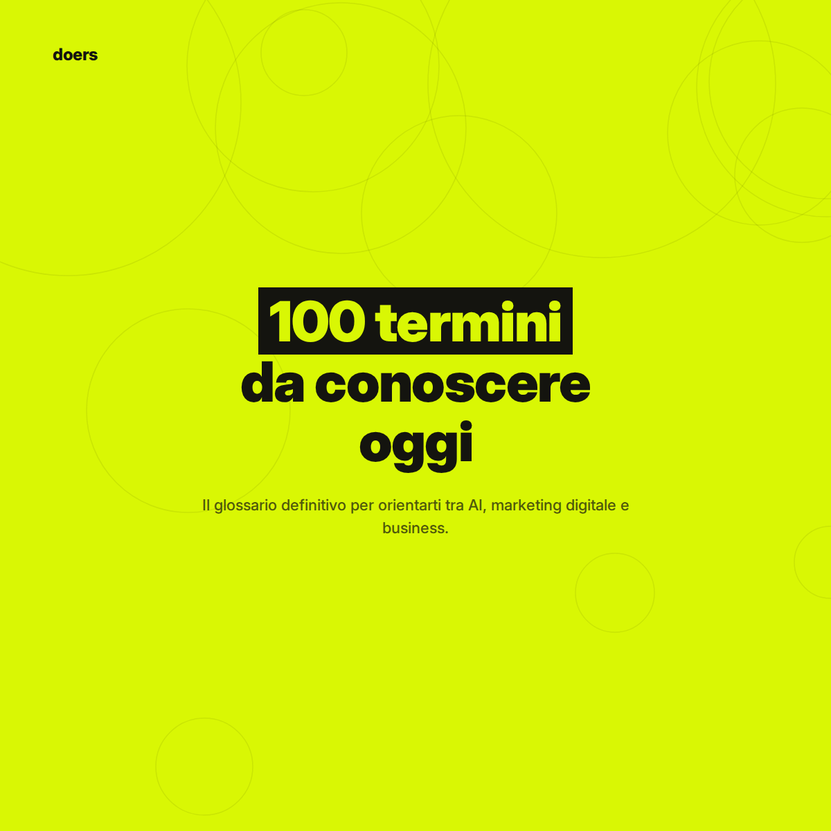 100 termini di AI, marketing e business